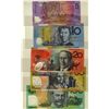 Image 1 : Australian 1999 Matching Serial Serial number Uncirculated Set #1299.  Includes 5 issued notes $5 to