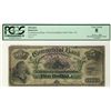 Image 1 : The Commercial Bank of Newfoundland 1888 $5 #02639, PCGS VG8. Scarcer Canceled example with punch an