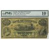 Image 1 : The Bank of Toronto 1923 $20 #146742 CH-715-22-60. PMG VG10 Net.  Bottom right hand corner missing a