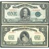 Image 1 : 1917 $1 DC-23a #681598-A & 1923 $1 DC-25j #C4462616.  Lot of 2 notes both VF to EF issues.