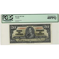 1937 $20 BC-25c #JE1499965 PCGS EF40PPQ.