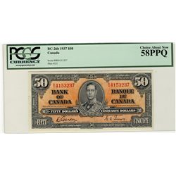 1937 $50 BC-26b #BH4153237 PCGS AU58PPQ.