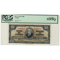 1937 $100 BC-27c #BJ4822738 PCGS VF35PPQ.