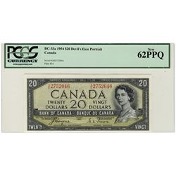 1954 $20 BC-33a #AE2752046 PCGS UNC62PPQ.