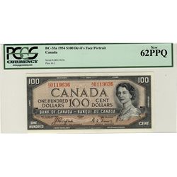1954 $100 BC-35a #AJ0119636 PCGS UNC62PPQ.