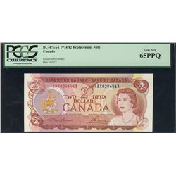1974 $2 BC-47aA-i ABX0246463 PCGS UNC65PPQ