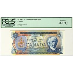 1972 $5 BC-48aA *CA2880180 PCGS UNC66PPQ