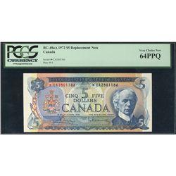 1972 $5 BC-48aA *CA2801186 PCGS UNC64PPQ
