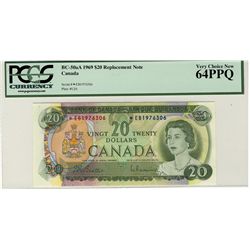 1969 $20 BC-50aA #*EB1976306 PCGS CH UNC64PPQ.