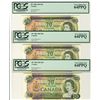 Image 1 : 1969 $20 BC-50b #WF9021514-516 PCGS CH UNC64PPQ.  Lot of 3 consecutive notes.
