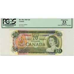 MILLION 1969 $20 BC-50a #EY2000000 PCGS AU53 Apparent.  Smal edge tear.