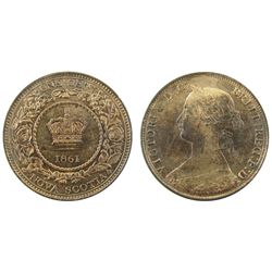 N.S. 1861 1¢ SP64 Red/Brown, a scarce and rarely seen example.