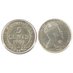 Nfld 1903 5¢ PCGS MS62.