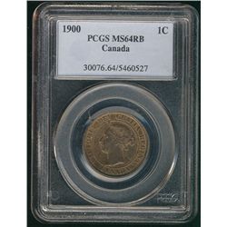 1900 1¢ PCGS MS64RB.