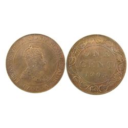 1903 1¢ PCGS MS64RD.  Burgundy red issue.