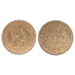 1908 1¢ ICCS SP60. Lacquered.