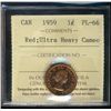 Image 1 : 1959 1¢ ICCS PL66 Ultra Heavy Cameo.