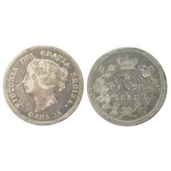 1858 5¢ Lg Date ICCS F12.