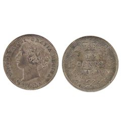 1870 10¢ Narrow 0 SEGS MS62.  Pittman example and designated with scratch on Obv.