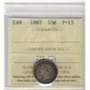 Image 1 : 1887 10¢ ICCS F15.