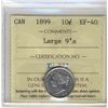 Image 1 : 1899 10¢ Lg 9's ICCS EF40.