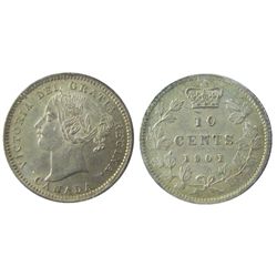 1901 10¢ ICCS MS65. Gem shades. PQ for grade. Very flashy with and razor sharp.