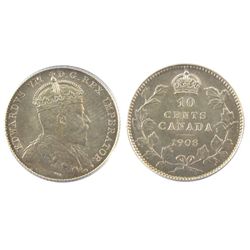 1908 10¢ PCGS MS63.  Lustrous issue.