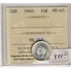 Image 1 : 1940 10¢ ICCS MS65.  Lustrous white issue.