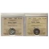 Image 1 : 1954 & 1956 10¢ ICCS PL66 Heavy Cameo.  Lot of 2 coins.