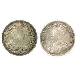 1918 25¢ ICCS MS66PQ+, lovely toning and great lustre. Rare this nice.