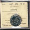 Image 1 : 2007 25¢ Curling ICCS MS67.