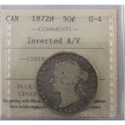1872H 50¢ A/V ICCS G4.