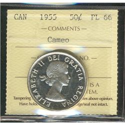 1955 50¢ ICCS PL66 Cameo.
