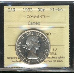 1955 50¢ ICCS PL66 Cameo.
