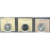 Image 1 : 1965 50¢ & 2011 ICCS MS65.  Also includes 1967 MS64 Cameo.  Lot of 3 coins. 1965 designated Heavy Ca
