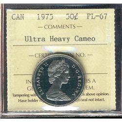 1975 50¢ ICCS PL67 Ultra Heavy Cameo.  TOP graded.