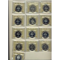 1959(2) $1, 1960(2), 1961, 1962(2), 1964(2), 1964 Missing Dot(2) & 1965 SmBds Ptd, SmBds Blt ICCS PL