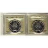 Image 1 : 1959 & 1960 $1 ICCS PL66 Cameo.  Lot of 2 coins.