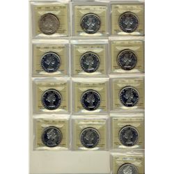 1959(2) $1, 1960(2), 1961, 1962(2), 1964(2), 1964 Missing Dot(2) & 1965 SmBds Ptd, SmBds Blt ICCS PL