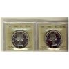 Image 1 : 1961 & 1963 $1 ICCS PL66 Cameo.  Lot of 2 coins.