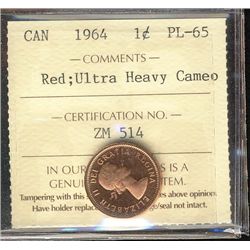 1964 & 1964 Missing Dot $1 ICCS PL66.  Lot of 2 coins.