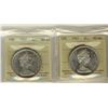Image 1 : 1965 Type V & 1967 $1 ICCS MS64.  Lot of 2 coins.