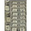 Image 1 : USA 1935 $1 Silver Certificates to 1981 $1 Federal Reserve Notes. Includes 12 notes F to UNC.