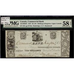 The Commercial Bank 1837 $2 #201 CH-145-10-02-04 PMG AU58EPQ.