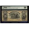 Image 1 : 1898 $1 DC-13c #016381 PMG VF30, a nice and choice example.