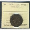 Image 1 : 1858 1¢ ICCS VF30.