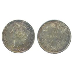 1880H 10¢ Obv 1 AU55. Attractive tones. (PBA).