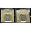 Image 1 : 1942 50¢ & 1953 LD NSF ICCS MS62. Lot of 2 coins.