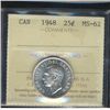 Image 1 : 1948 25¢ ICCS MS62.