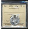 Image 1 : 1954 25¢ ICCS MS63.  Better date.